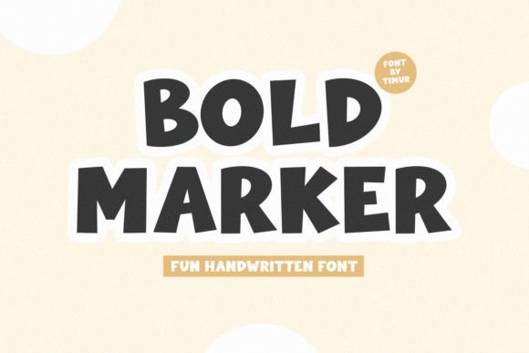 Bold Marker Font for Web Design