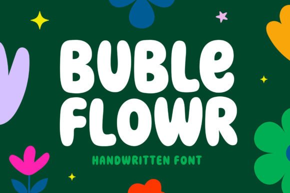 Buble Flowr Font for Creative Campaigns