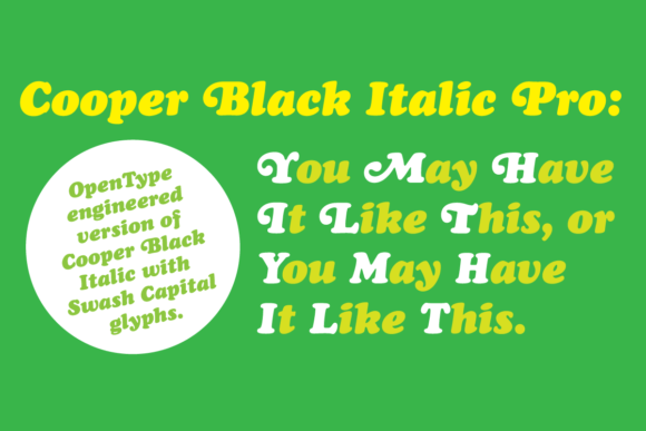 Cooper Black Pro: A Font for Bold Branding