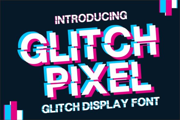 Glitch Pixel Font for Bold Branding
