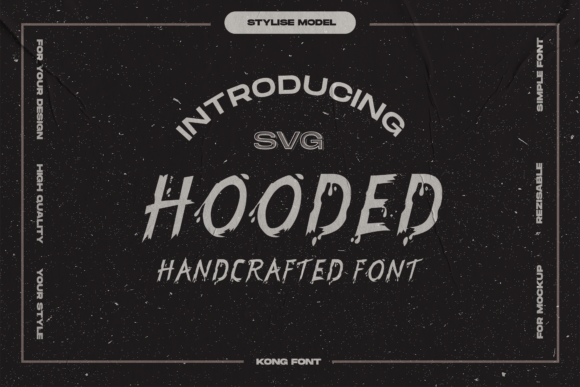Hooded Font for Creative Makers