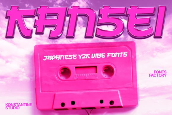 Kansei: A Japanese Vibes Font for Y2K Design