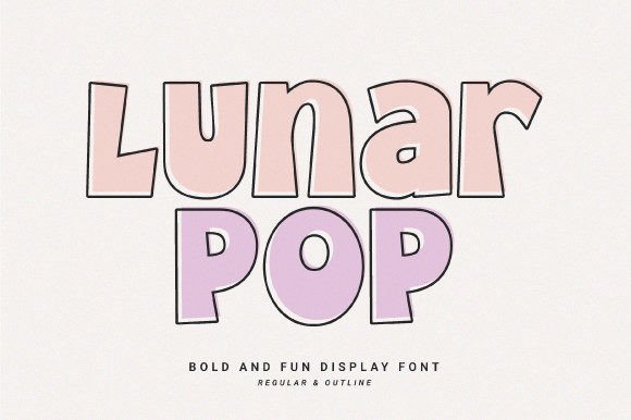 Lunar Pop Font for Creative Brands