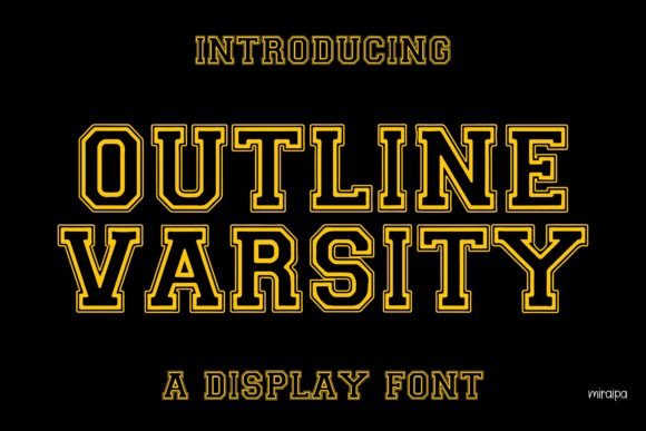 Outline Varsity Font Review