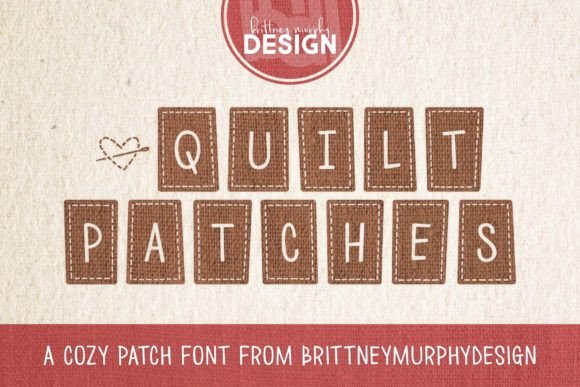 Quilt Patches Font for Cozy Branding