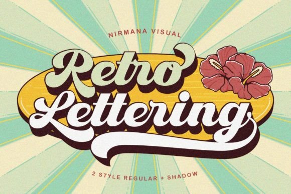 Retro Lettering Font for Web Design