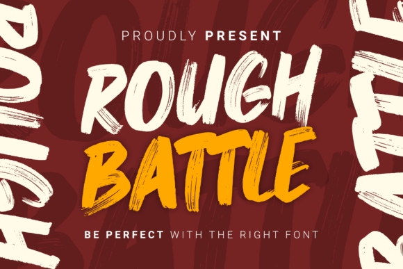 Rough Battle Font for Bold Branding