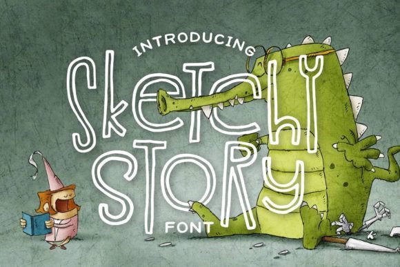 Sketchy Story Font for Creative Projects