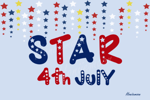 Star 4th July Font