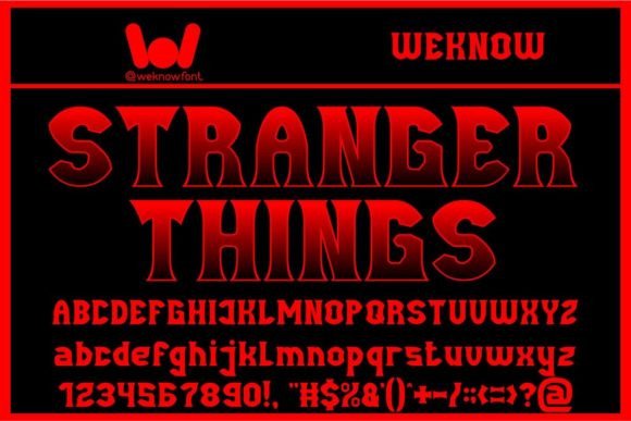 Stranger Things Font for Creative Projects