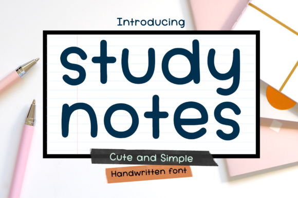 Study Notes Font Review