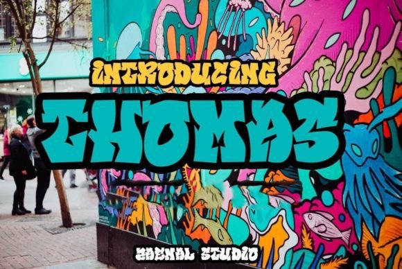 Thomas: A Bold Display Font for Creative Campaigns