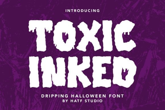 Toxic Inked Font for Creative Projects