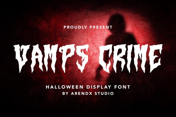 Vamps Crime Font for Halloween Branding