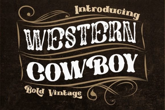Western Cowboy Font for Creative Makers